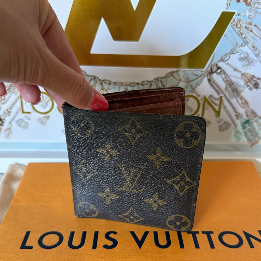 Louis Vuitton Brown Monogram Mens Wallet Vintage - Picture 10 of 14